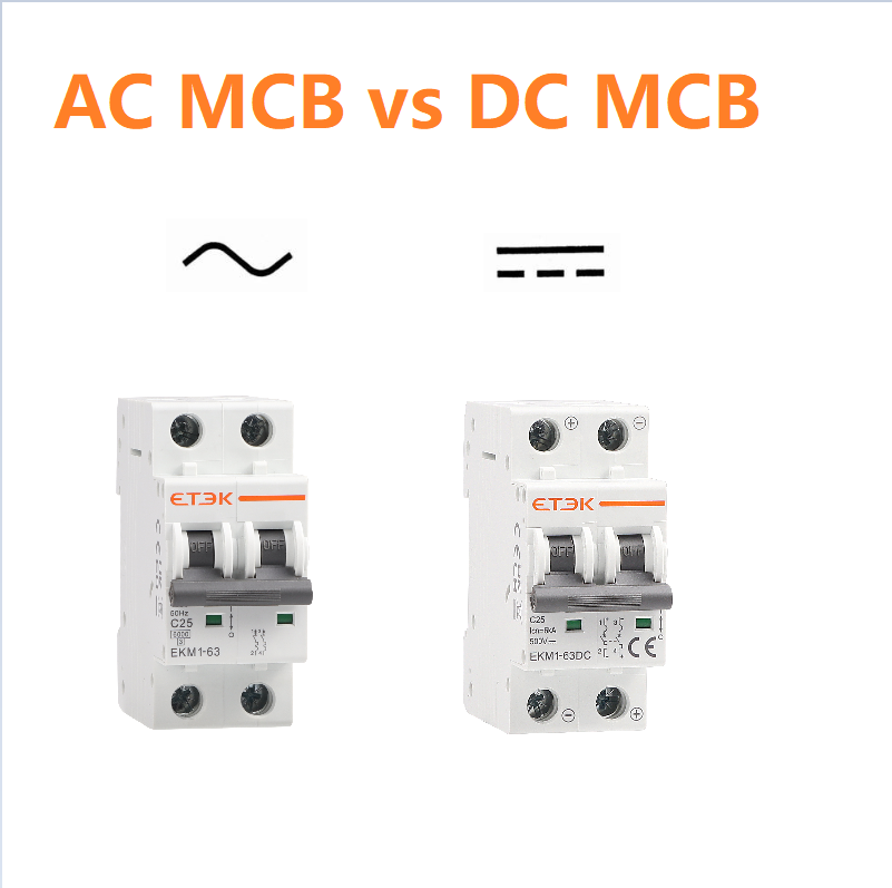 different between AC MCB and DC MCB